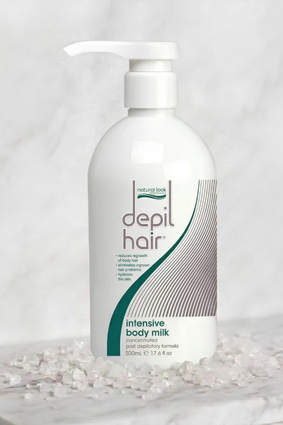Sữa dưỡng sau waxing, triệt lông NATURAL LOOK DEPIL-HAIR INTENSIVE BODY MILK 500ml